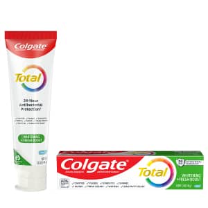 Packshot of Colgate Total Whitening<sup>™</sup> Fresh Boost Toothpaste